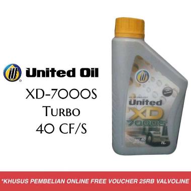 United Oil XD 7000S 40 Oli Mesin Diesel [1 Liter]