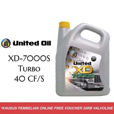 United Oil XD 7000S Turbo 40 Oli Mesin Diesel [5 Liter]