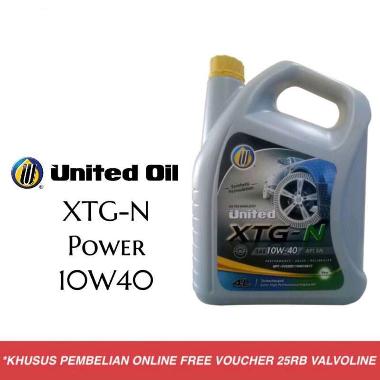 United Oil XTG-N 10W40 Oli Mesin Bensin [4 Liter]