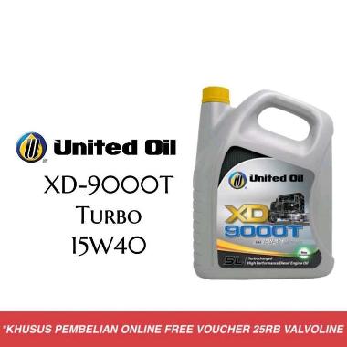 United Oil XD 9000T Turbo 15W40 Oli Mesin Diesel [5 Liter]