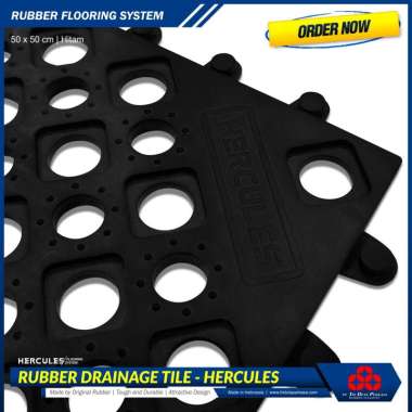Hercules - Pelapis lantai Drainase 50 x 50 Hitam