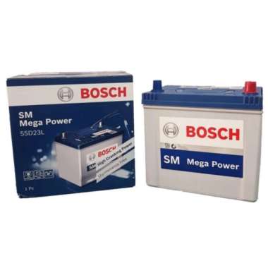 aki/accu mobil 55D23L Bosch aki/accu kering 60ah baterai aki mobil