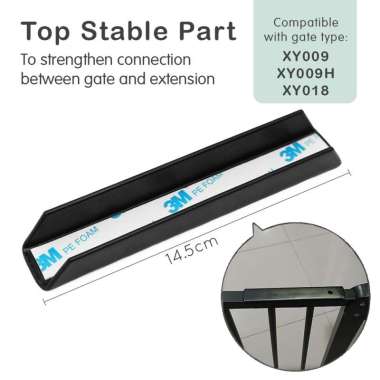 Skida Baby Safe Top Stable Part for Safety Gate HITAM