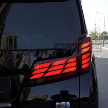 Stoplamp Alphard Facelift 2024 Welcome Light Running Sein Hitam Transparan