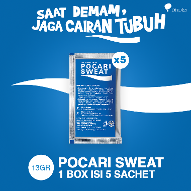 Pocari Sweat Minuman Serbuk Isotonik 13 gr [1 Box isi 5 Sachet]