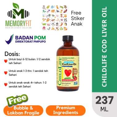 ‌CHILDLIFE COD Liver Vitamin Anak Suplemen Child Life D3