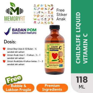 CHILDLIFE Vitamin C Vitamin Anak Suplemen Child Life D3