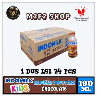 Promo Harga Indomilk Susu Cair Botol Cokelat 190 ml - Blibli