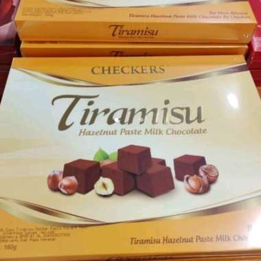 Checkers Tiramisu Hazelnut Chocolate 160gr Red Box