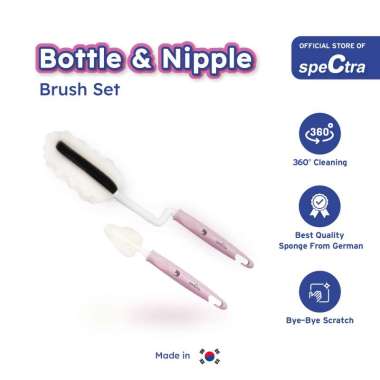 Spectra Bottle Brush Pink - Sikat Botol Spectra (2pc) Pink