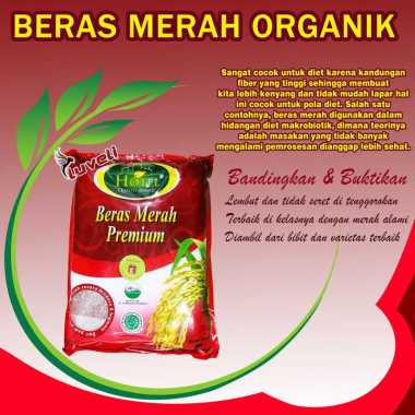 Beras Merah HOTEL 5kg - Beras Merah Organik - Beras Organik Merah - BERAS HOTEL Organik Merah - HOTE