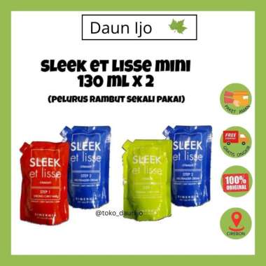 SINERGIA ILVASTO SLEEK ET LISSE MINI SMOOTHING SET 2x130ml MERAH STRONG