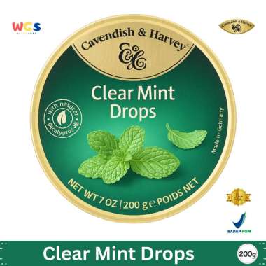 Permen Cavendish & Harvey Clear Mint 200 gr