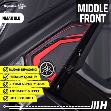 Hayaidesu NMAX OLD Middle Front Body Protector Cover Hitam Kuning