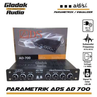 ADS AD 700 parametrik mobil Equalizer hitam -