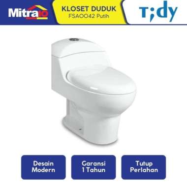 Tidy Closet Duduk Satu Bagian FSA0042 Putih Putih -