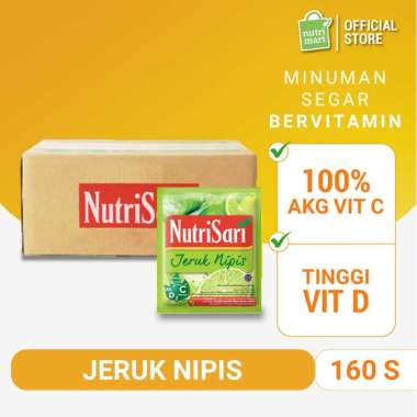 NutriSari Jeruk Nipis 160 Sachet - Minuman Buah Vitamin C