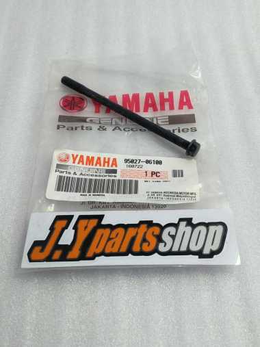 BOLT FLANGE BAUT BLOK HEAD MESIN KIRI NOUVO MIO LAMA SPORTY SMILE SOUL FINO KARBU ORIGINAL YGP 95027