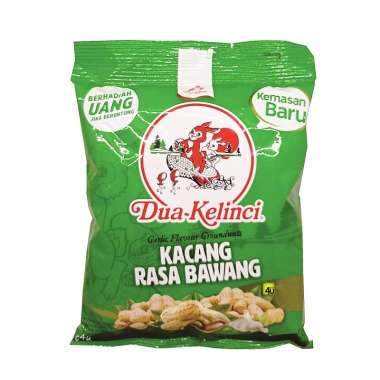 Dua Kelinci - Snack Kacang Kulit - 75 gr RASA BAWANG