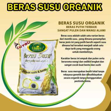 Beras Susu HOTEL Organik 2kg - BERAS HOTEL Organik Susu - Beras Organik Susu HOTEL - Beras Susu Orga
