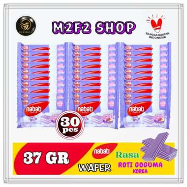 Nabati Wafer Korean Goguma Bread Cream | Krim Roti Ubi Ungu Sachet - 37 gr (Kemasan 30 Pcs)