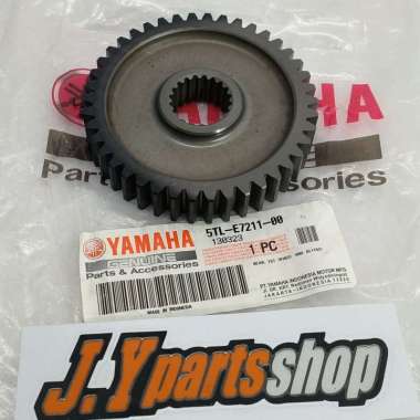 GEAR GIGI RASIO UTAMA 42T MIO SPORTY SOUL FINO KARBU ORI 5TL-E7211-00