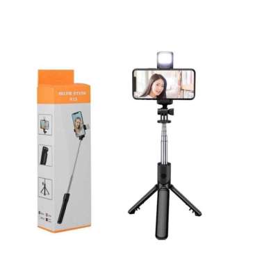 Tongsis Bluetooth LED R1S 3in1 Remote Selfie Tongsis Tripod Bluetooth R1S (LED)
