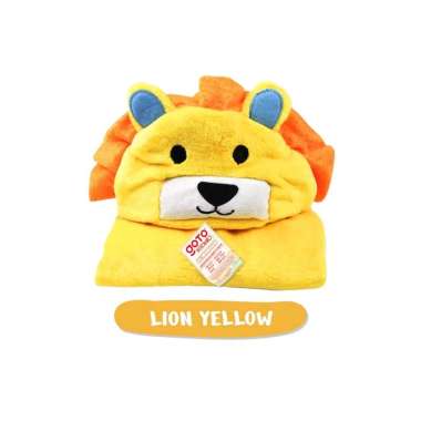 Goto Kyowo Blanket Baby Handuk Selimut Bayi Bulu Tebal Karakter Lucu LION YELLOW