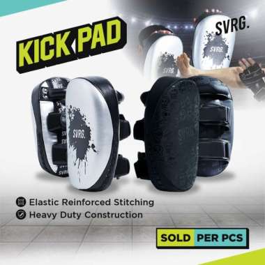 SVRG Kick Pad - Thai Pad - Bantalan Muaythai Kickboxing Taekwondo Black Skull