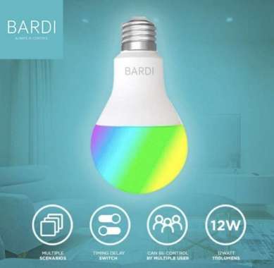 BARDI SMART LIGHT BULB 12W RGBWW WIFI - BOHLAM LAMPU PINTAR