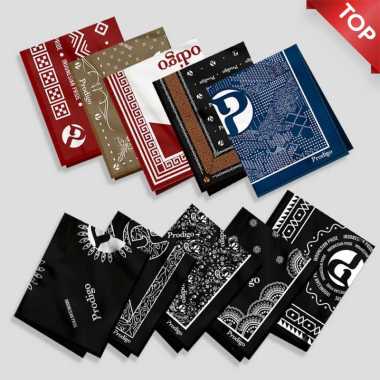Prodigo * Slayer Bandana Ulos | Paisley Scarf Syal Ikat Kepala | Masker Penutup Mulut Berkendara Mot