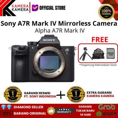 KameraKamera SONY ALPHA A7R Mark IV / A7R Mark 4 Body Only - Garansi Resmi Sony 1th hitam polos