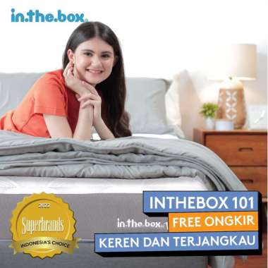 INTHEBOX 101 Kasur Springbed [160 x 200 cm/Matras Only/Free Bantal] 160 x 200 PUTIH