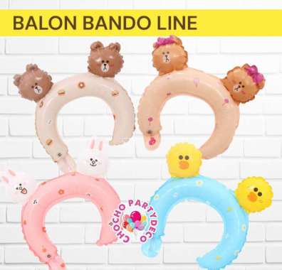 Balon BANDO LINE / Balon Brown Choco Sally Cony Line Sally kuning