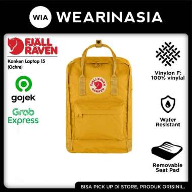 Fjallraven Kanken Laptop 15" Tas Ransel Laptop Pria Wanita Original Ochre
