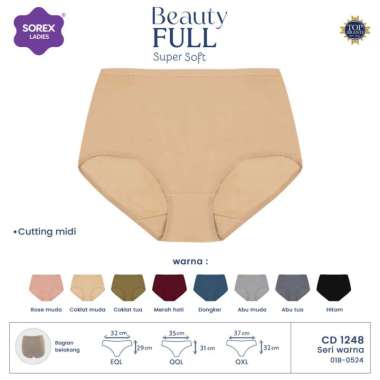 Sorex Celana Dalam Wanita Jumbo Basic Super Soft Extra Size CD 1248 QQL multi color