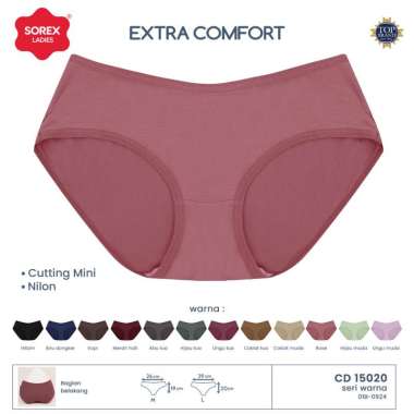 Sorex Celana Dalam Wanita Extra Comfort Cutting Mini Brathable CD 15020 M Multicolour