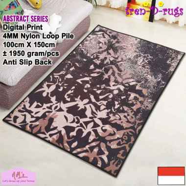 Tren-D-rugs Karpet lantai digital print permadani bulu kamar tidur ruang tamu abstrak abstract minim