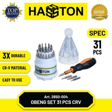 HASSTON PROHEX Obeng Set 31Pcs CRV (2650-004) multi color
