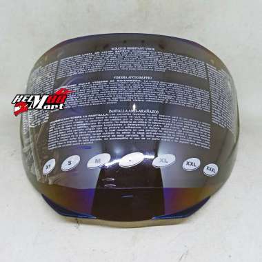 ZEUS 613C visor Iridium Kaca Helm ZS-613C Visor Helm Zeus ZS613C Kaca Zeus BLUE