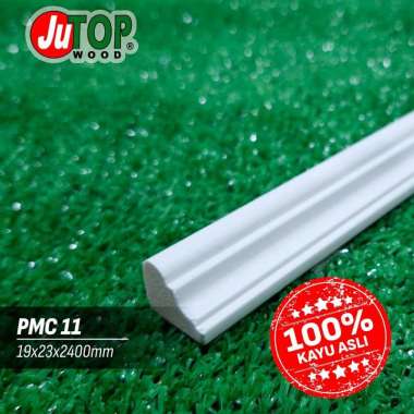 Wainscoating lis dinding kayu PMC-11 Moulding - wihite