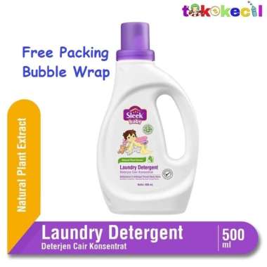 Sleek Baby Laundry Detergent Liquid Botol 500ml Deterjen Cair bayi