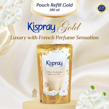 Kispray Glamorous Gold Pelembut & Pelicin Pakaian Kemasan Refill [280 mL] -