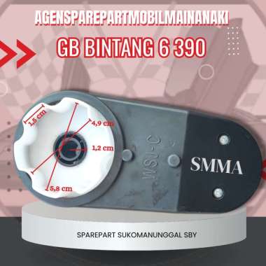 ⚡Ready⚡Gearbox Mobil Aki 390 Tanpa Dinamo Pliko/Gear/Mobil aki/Mobil/motor Mainan