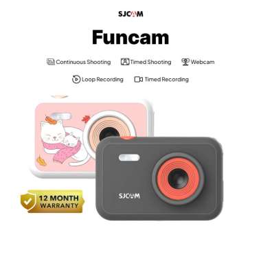 SJCAM FUNCAM KIDS CAMERA 2 kamera pocket digital anak Bear Red
