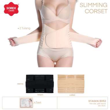 Sorex Corset Slimming Korset Pelangsing Membentuk Tubuh Stagen 8052 Freesize Pengencang Perut Semua
