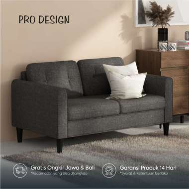 Pro Design Nolan Sofa 2 Dudukan Fabric Fabric Black