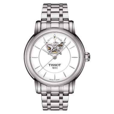 Jam Tangan Wanita Tissot Lady Heart Powermatic 80 35mm T-Lady T050.207.11.011.04 White Dial Stainles