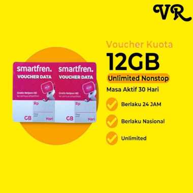 Voucher Smartfren 12gb Full Nonstop