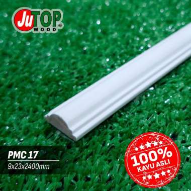 Wainscoating Lis Dinding Kayu PMC-17 - white